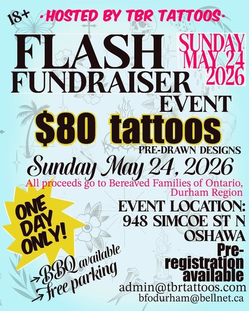 tattoo fundraiser flyer