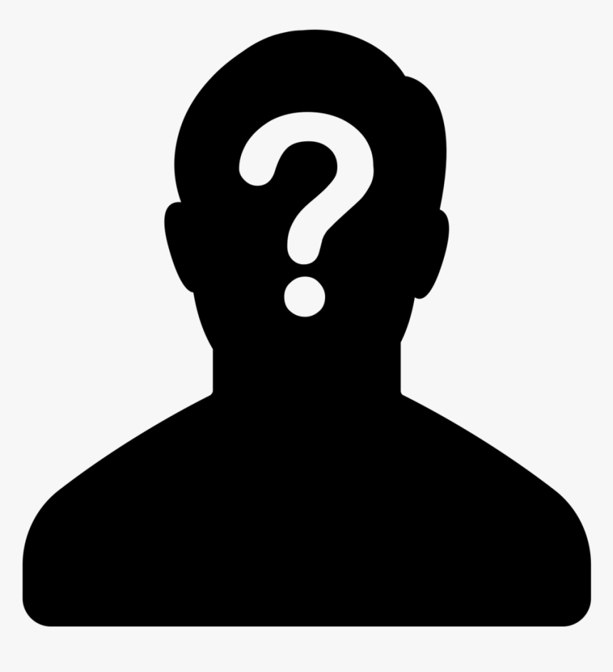 blank face with question mark clip art